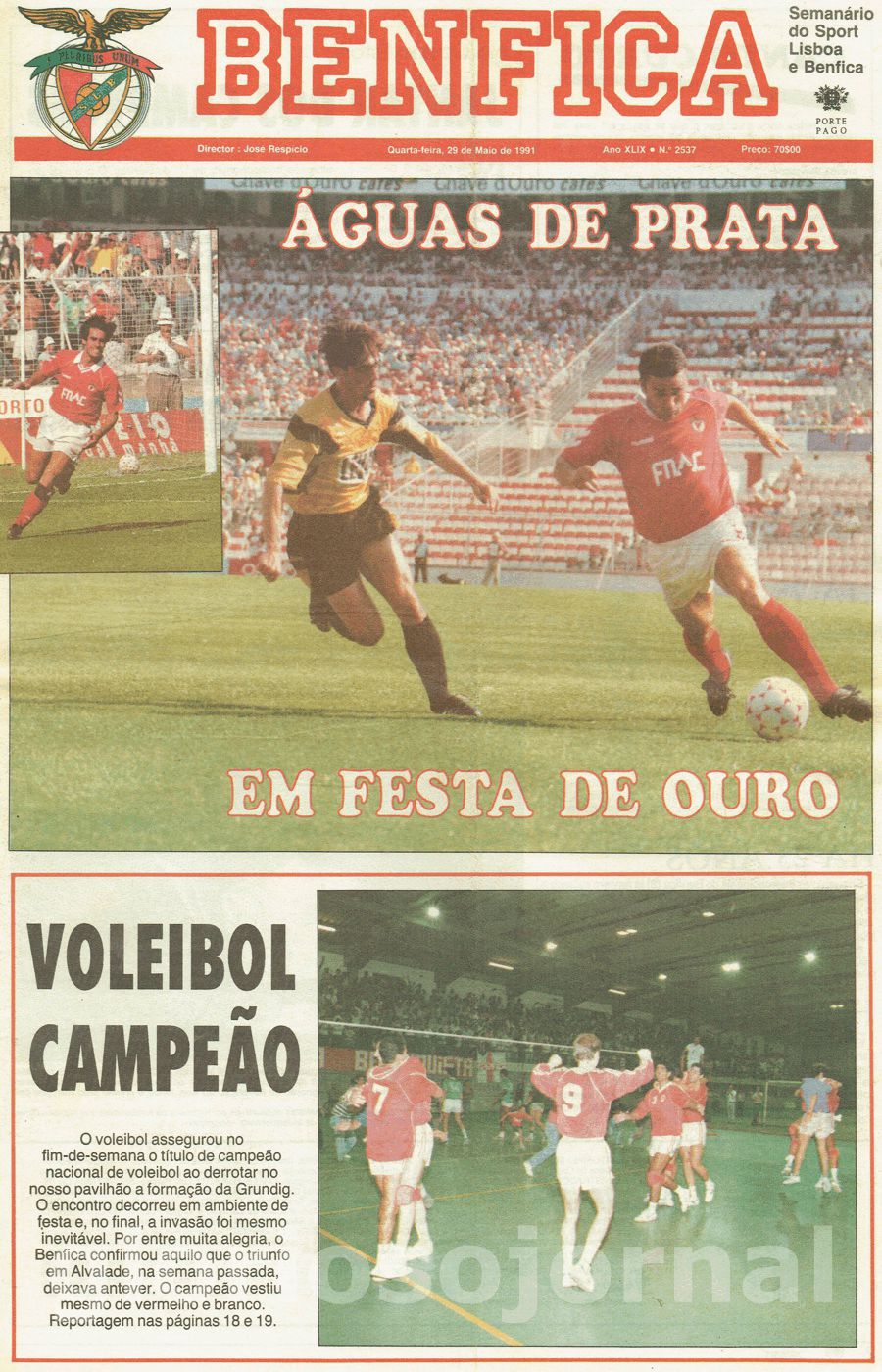 jornal o benfica 2537 1991-05-29